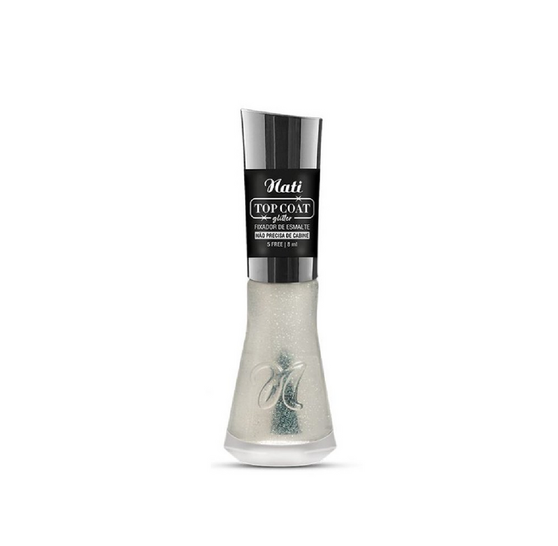 Natti Top Coat Glitter Fixador de Esmalte 8ml