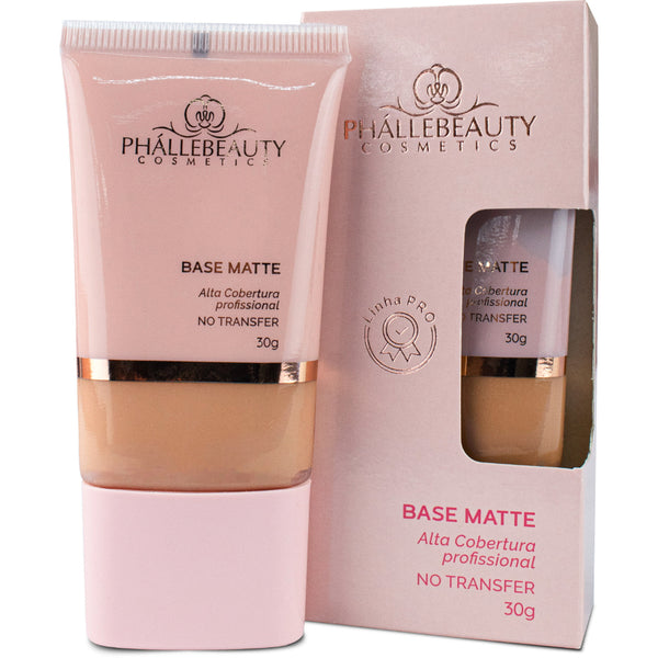 Base Líquida Matte Alta Cobertura - Phállebeauty